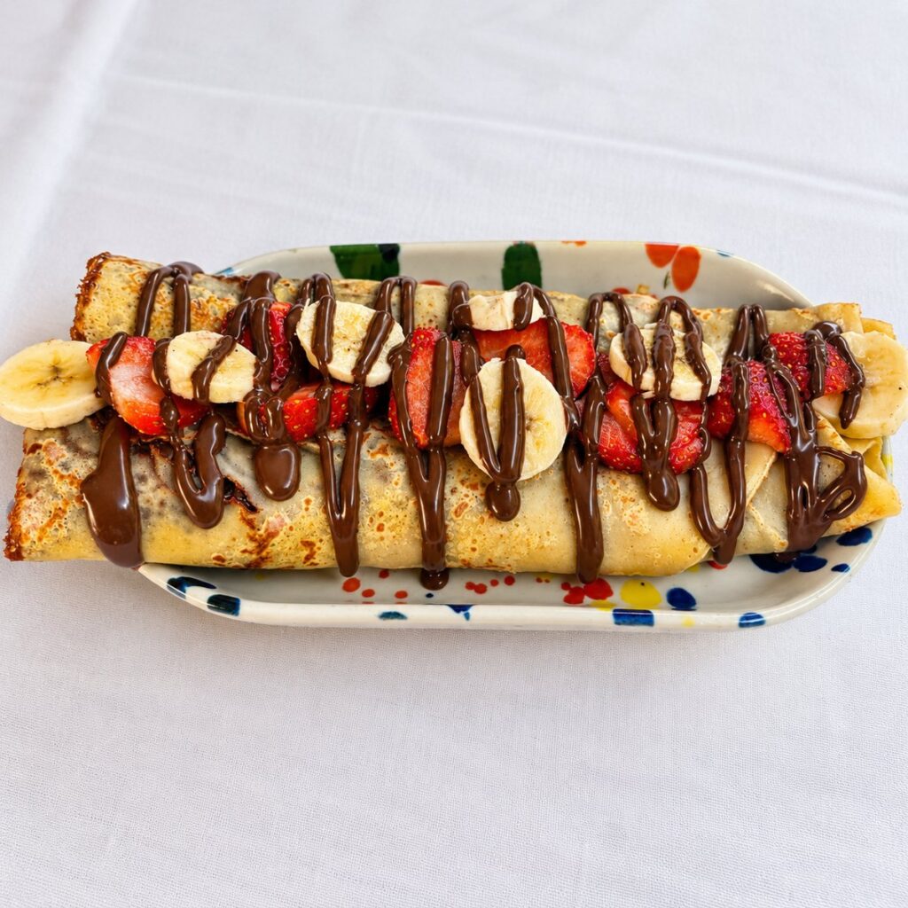 Crepe de platano y fresa