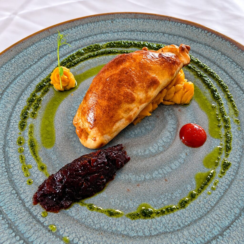Empanada criolla de cochino negro