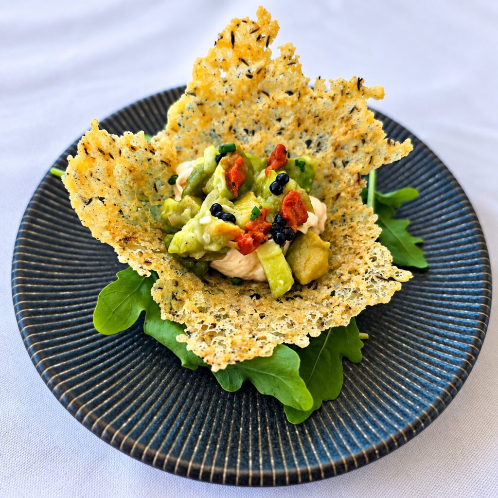 Crujiente de salmón